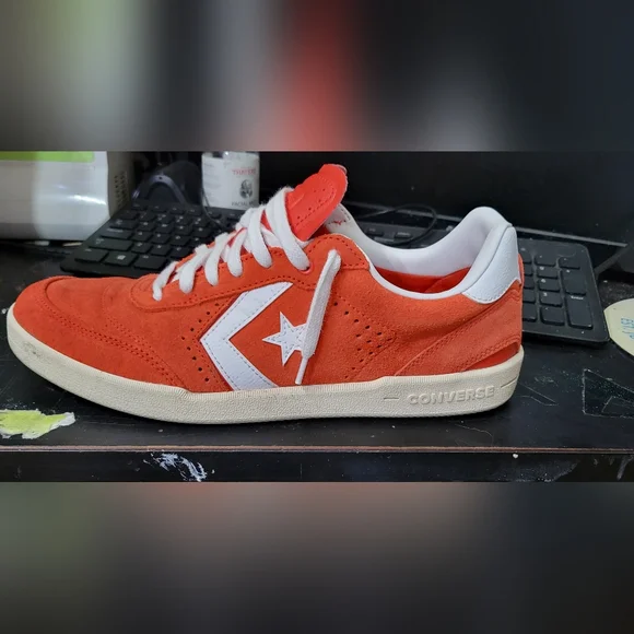 Converse Red and White Sneakers - Picture 1 of 9